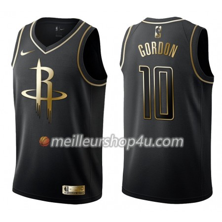 Maillot Basket Homme Houston Rockets Eric Gordon 10 Nike Noir Gold Edition Swingman